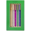 image:imagekate spade new york Fine Point Pen Set of 5 Plastic Colorful Metallic Pens Fine Tip Colored Ink Pens for Precise Writing and Journaling Metallic Dots