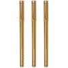 image:imagekate spade new york Fine Tip Pens 3 Black Ink Fine Point for Note Taking Gold