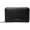 image:imagekate spade new york Halo Fine Grain Leather Medium Zip Around WalletBlack