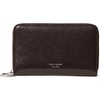 image:imagekate spade new york Halo Fine Grain Leather Medium Zip Around WalletHot Fudge
