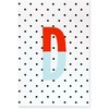 image:imagekate spade new york Initial Notepad Paper Pad with 100 Blank Sheets 7 x 475 Small Writing Pad for Desktop Notes M PinkD Red