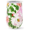 image:imagekate spade new york Insulated Stainless Steel Wine Tumbler 16 Ounce Double Wall Tumbler Floral Stemless Travel Cup with Lid Hidden GardenHidden Garden