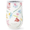 image:imagekate spade new york Insulated Stainless Steel Wine Tumbler 16 Ounce Double Wall Tumbler Floral Stemless Travel Cup with Lid Hidden GardenJoyful Garden