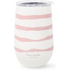 image:imagekate spade new york Insulated Stainless Steel Wine Tumbler 16 Ounce Double Wall Tumbler Stemless Travel Cup with Lid Goddess StripeGoddess Stripe