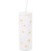 image:imagekate spade new york Insulated Tumbler with Reusable Straw 24 Ounce Acrylic Travel Cup with Lid BookshelfClassic