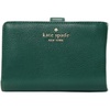 image:imagekate spade new york Leila Pebbled Leather Medium Compact Bifold WalletDeep Jade