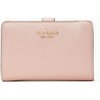image:imagekate spade new york Leila Pebbled Leather Medium Compact Bifold WalletRose Smoke