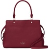 image:imagekate spade new york Leila Pebbled Leather Medium Triple Compartment SatchelBlackberry Preserves