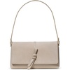 image:imagekate spade new york Loop Leather Small Flap Shoulder BagMilk Glass Suede Leather and Suede