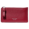 image:imagekate spade new york Loop Pebbled Leather Ew Zip Card CaseRed Jam