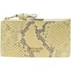 image:imagekate spade new york Loop Pebbled Leather Ew Zip Card CaseSnake Embossed Pale Citron