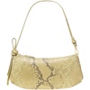 Snake Embossed Pale Citron