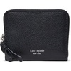 image:imagekate spade new york Loop Pebbled Leather Small Zip Around WalletBlack