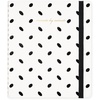 image:imagekate spade new york Meeting Notes Journal 10 x 85 Spiral Notebook with 100 Entries Leatherette Cover Elastic Closure Work Organizer for Notes Objectives amp Action Items Almond Dot