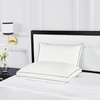 image:imagekate spade new york Noel SoftMedium 20 x 28 Adjustable Down Alternative Pillow 300 Thread Count Cotton Cover Best for Back or Stomach Sleepers Queen WhiteFirmExtra Firm