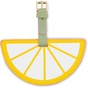 image:imagekate spade new york Round Yellow Vegan Leather Luggage Tag for Women Durable Suitcase ID Tag Lemon475 inches x 25 inches x 25 inches