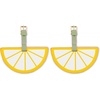 image:imagekate spade new york Round Yellow Vegan Leather Luggage Tag for Women Durable Suitcase ID Tag Lemon475 inches x 25 inches x 25 inches Pack of 2