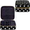 image:imagekate spade new york Small Travel Jewelry Case Black Dotted Jewelry Box to Organize Rings Necklaces Earrings Polka Dot