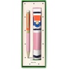 image:imagekate spade new york Stylus Pen for Touch Screens Metal Ballpoint Pen with Black Ink and Storage Pouch Ocean Stripe