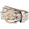 image:imagekate spade new york Womens 1 Inch Printed Snake Belt Stylish Accessory for Everyday Adjustable FitCream Multi
