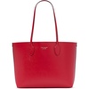 image:imagekate spade new york Womens Bleecker Saffiano Leather Large ToteRedCream Pixelated Hearts