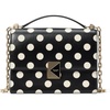 image:imagekate spade new york Womens Deco Leather Flap Chain CrossbodyBlack Polka Dot