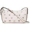 image:imagekate spade new york Womens Halo Fine Grain Leather CrossbodyStudded Cream