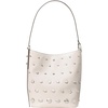 image:imagekate spade new york Womens Halo Fine Grain Leather Large BucketStudded Cream