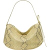 image:imagekate spade new york Womens Loop Pebbled Leather Large Shoulder BagSnake Embossed Pale Citron