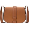 image:imagekate spade new york Womens Nouveau Textured Leather Medium Saddle CrossbodyCavern Clay