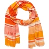 image:imagekate spade new york Womens Ocean Stripe Viscose Oblong Scarf Stylish amp Lightweight Fashion AccessoryPink Multi