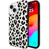 image:imagekate spade new york iPhone 151413 Case  Chunky Glitter Iridescent  Compatible wMagSafe Lightweight Designer Case for iPhone 151413 wAntiScratch Coating amp Chunky Glitter Iridescent DesignCity Leopard Black