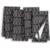 image:imagekate spade new york in The Loop Cloth Napkins 4Pack Set 100 Cotton Machine Washable BlackBeige 20x20BlackBeige