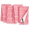image:imagekate spade new york in The Loop Cloth Napkins 4Pack Set 100 Cotton Machine Washable BlackBeige 20x20Rose PinkRed