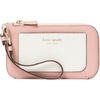 image:imagekate spade new york womens Ava Pebbled Leather Coin Card Case WristletColorblocked Rose Smoke Multi
