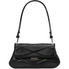 image:imagekate spade new york womens Grace Fine Grain Leather Convertible Shoulder BagQuilted Black