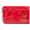 image:imagekate spade new york womens Key to My Heart Embossed Patent Leather Flap Card CaseCherry Rouge