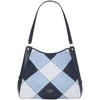 image:imagekate spade new york womens Leila Patchwork Suede Medium Triple Compartment ShoulderBlazer Blue Multi