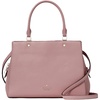 image:imagekate spade new york womens Leila Pebbled Leather Medium Triple Compartment SatchelDusk Rose