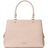 image:imagekate spade new york womens Leila Pebbled Leather Medium Triple Compartment SatchelHay