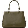image:imagekate spade new york womens Leila Pebbled Leather Medium Triple Compartment SatchelSeaweed