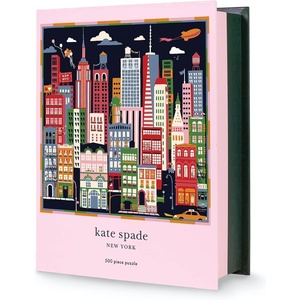 image:imageKate Spade New York 500 Piece Puzzle for Adults 22 x 22 Square With Storage Box City That Never Sleeps