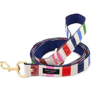 image:imageKate Spade New York 6ft Dog Leash Heavy Duty Lead for Female or Male Dogs Cute Pet Leash with Gold Metal Hardware Long Dog Lead for Medium and Large Breeds Red and PinkAdventure Stripe