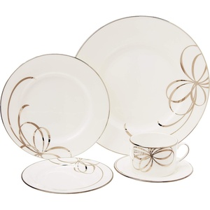 image:imageKate Spade New York Belle Boulevard Saucer 030 LB White5Piece Place Setting