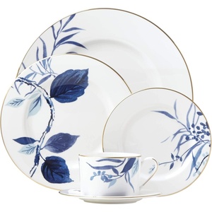 image:imageKate Spade New York Birch Way Indigo Cup 040 LB White5Piece Place Setting
