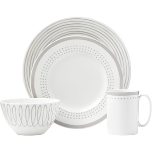 image:imageKate Spade New York Charlotte Street East Grey 4pc Place Setting White