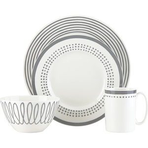 image:imageKate Spade New York Charlotte Street East Slate 4Piece Place Setting 4 Count TaupeGrey4Piece Placesetting