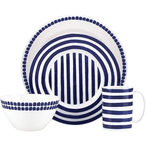 image:imageKate Spade New York Charlotte Street North CreamSoupBowls 081 LB Blue4Piece Place Setting