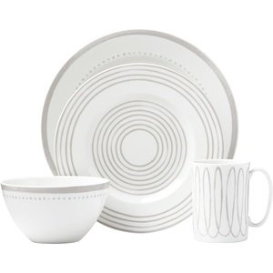 image:imageKate Spade New York Charlotte Street West Accent Plate 090 LB TaupeGrey4Piece Place Setting