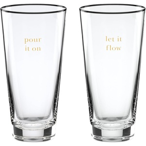 image:imageKate Spade New York Cheers to Us Sweet amp Dry Wine Glasses Set of 2 088 ClearBeer Glasses  Set of 2